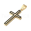 304 Stainless Steel Enamel Pendants STAS-G346-43G-2