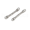 304 Stainless Steel Connector Charms STAS-F317-09P-2