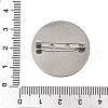 304 Stainless Steel Brooch Cabochon Settings STAS-E547-08L-P-4