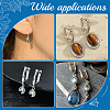 Beebeecraft 2 Pairs 925 Sterling Silver Hoop Earring Findings STER-BBC0007-14-6