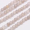 Natural Grey Agate Beads Strands G-G545-04E-1