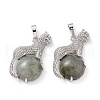 Natural Labradorite Pendants G-E389-20P-2