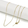 Ion Plating(IP) 304 Stainless Steel Bar Link Necklaces NJEW-H042-01G-1