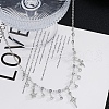 Alloy Micro Pave Cubic Zirconia Pendant Bib Necklaces for Women PW-WG44820-01-4