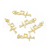 Rack Plating Brass Pendants KK-B065-02G-4