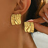 Vintage Irregular Geometric Retro Stainless Steel Stud Earrings LL3840-2-1