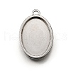 304 Stainless Steel Pendant Cabochon Settings STAS-S181-02P-E-1