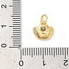 Rack Plating Brass Clear Cubic Zirconia Charms KK-Z056-09G-3
