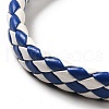 PU Imitation Leather Braided Cord Bracelets for Women BJEW-M290-01G-4