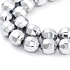 Electroplate Non-magnetic Synthetic Hematite Bead Strands G-F300-30-01-3