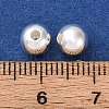 Fine Silver Round Beads STER-A047-08B-S-3
