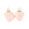 Natural Mixed Stone Perfume Bottle Pendants G-L623-10G-2