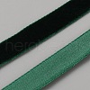 50 Yards Polyester Single Face Velvet Ribbon OCOR-WH0082-161D-1