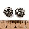 Retro Rondelle Skull 316 Stainless Steel European Large Hole Beads STAS-F072-05-01-3