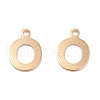 201 Stainless Steel Charms STAS-C021-06G-O-1