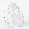Heart Printed Organza Bags X-OP-R022-10x15-03-1