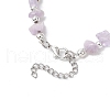 Natural Amethyst Chip Beaded Bracelets BJEW-JB11819-04-4