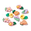 Opaque Resin Cabochons RESI-G031-24-1