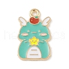 Alloy Enamel Pendants ENAM-Z010-10KCG-1