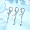 3Pcs 3 Styles Alloy & 304 Stainless Steel Lobster Claw Clasps HJEW-JM03381-1