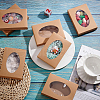 Foldable Creative Kraft Paper Box CON-WH0085-29A-5