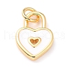 Brass Enamel Pendants KK-M218-11C-RS-1