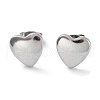 Non-Tarnish 304 Stainless Steel Heart Ear Studs for Women EJEW-P234-19P-1