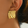 Vintage Irregular Geometric Retro Stainless Steel Stud Earrings LL3840-2-2