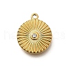 304 Stainless Steel Rhinestone Charms STAS-M109-11G-2