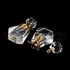Natural Quartz Crystal Perfume Bottle Pendants G-A026-13B-3