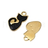 304 Stainless Steel Enamel Charms STAS-L290-37A-G-2