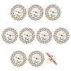 10Pcs Alloy Rhinestone Shank Buttons FIND-FG0003-20KCG-1