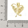 Butterfly Rack Plating Brass Micro Pave Cubic Zirconia Pendants KK-Z074-72G-4