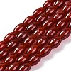 Dyed & Heated Natural Carnelian Beads Strands G-G177-J01-01-2