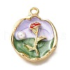Alloy Enamel Pendants ENAM-K076-04A-G-1