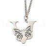 201 Stainless Steel Necklaces NJEW-Q336-01V-P-1