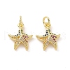 Brass Micro Pave Cubic Zirconia Pendants KK-E068-VF112-2