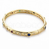 Adjustable Brass Micro Pave Cubic Zirconia Bangles BJEW-Q700-003-NF-3