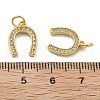 Brass Micro Pave Cubic Zirconia Pendants KK-U060-23G-01-3