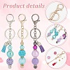   DIY Beadable Keychain Bar Making Kit DIY-PH0017-37-4
