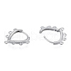 304 Stainless Steel Hoop Earrings Findings STAS-N092-192-3