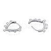 Tarnish Resistant 304 Stainless Steel Hoop Earrings Findings STAS-N092-192-3