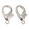 Zinc Alloy Lobster Claw Clasps PALLOY-D008-P-2