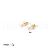 Elegant Stainless Steel Imitation Pearl Stud Earrings NB5919-1-1