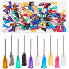 BENECREAT 100Pcs 10 Style Plastic Fluid Precision Blunt Needle Dispense Tips TOOL-BC0001-25-1