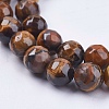 Natural Tiger Eye Round Bead Strands G-R203-8mm-3