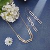 Unicraftale 48Pcs 4 Style 304 Stainless Steel Linking Rings STAS-UN0022-11-3