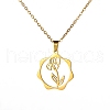 Stainless Steel Pendant Necklace PW-WG26640-04-1