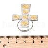 304 Stainless Steel Cuff Rings RJEW-V011-01GP-5