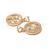 Rack Plating Brass Shell Pendants KK-D087-25G-06-3